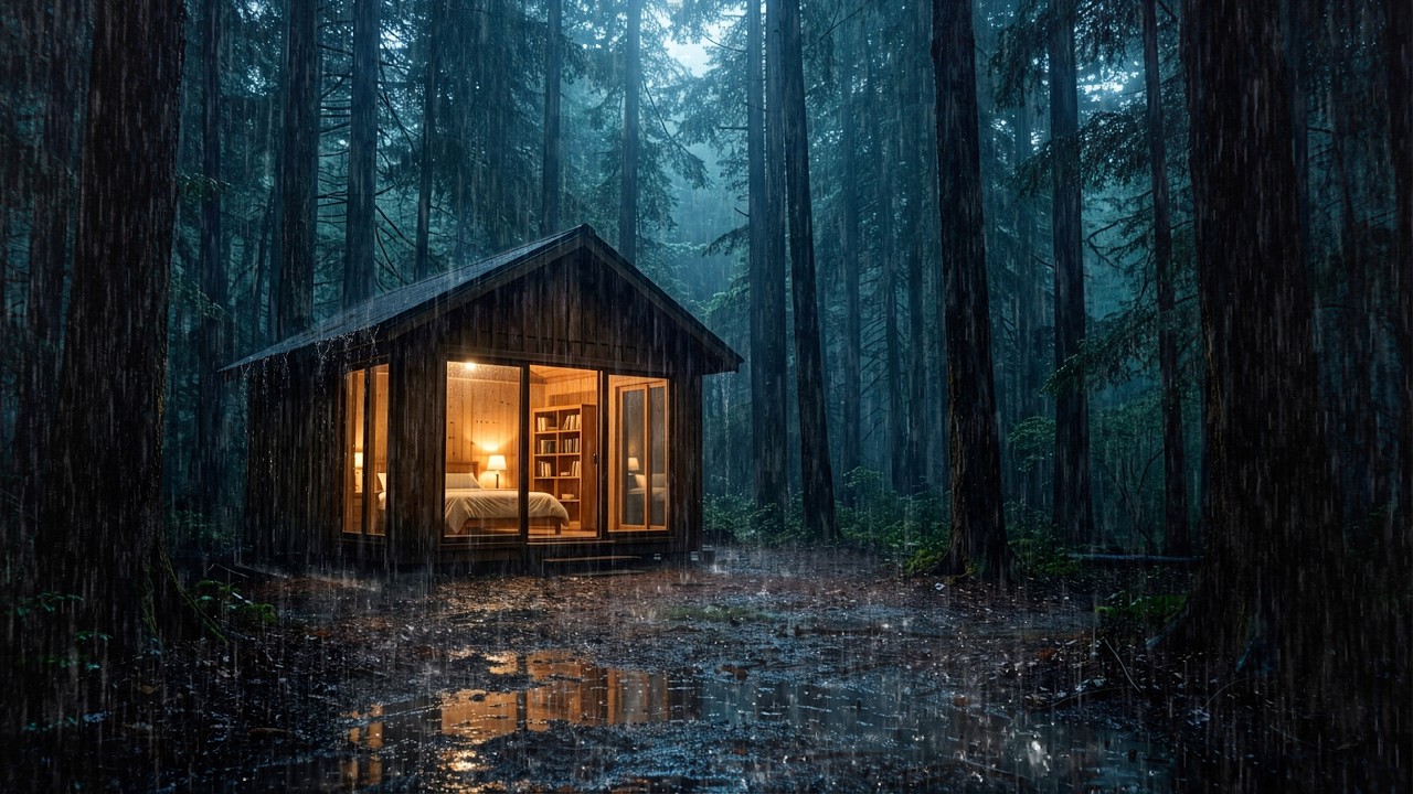 🌧️ Rain Sounds for Sleeping – Heavy Rainfall Sounds for Deep and Peaceful Sleep