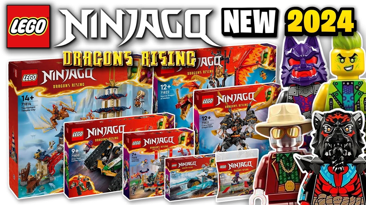 ОФИЦИАЛЬНО представлены наборы LEGO Ninjago Лето 2024 &mdash; ОГРОМНЫЙ Город D2C и САМЫЙ БОЛЬШОЙ Дракон...