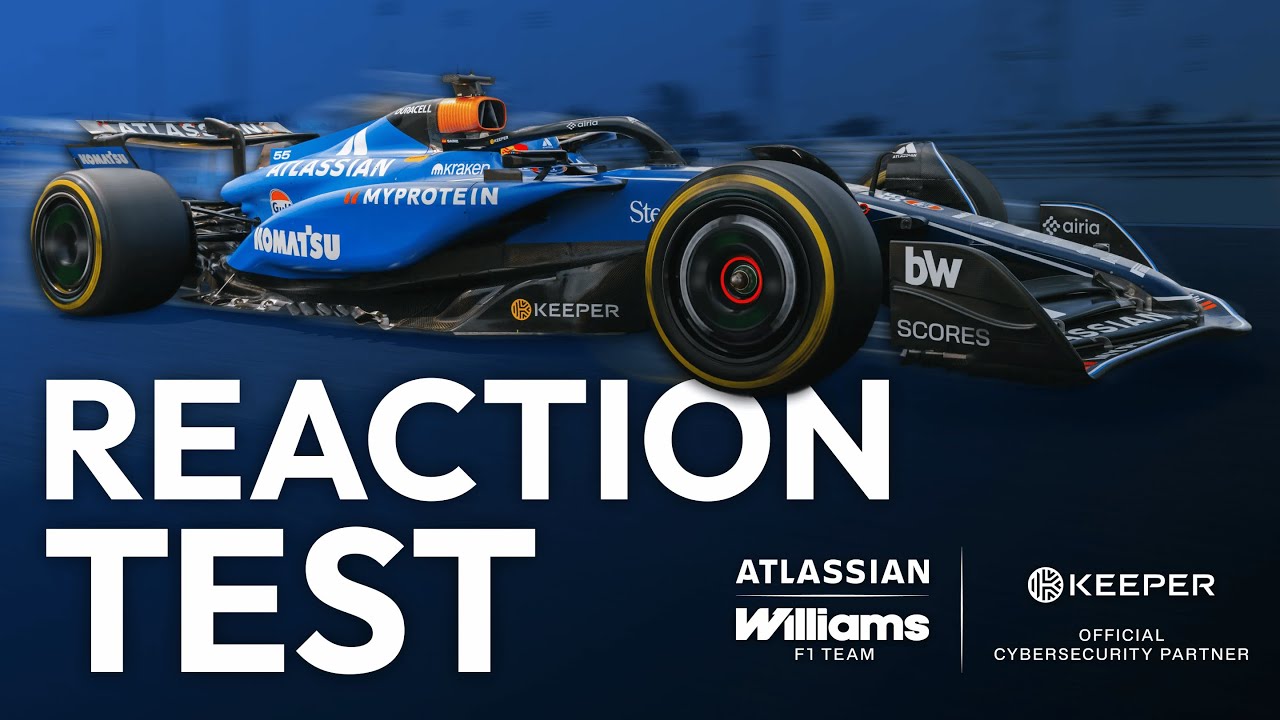 Keeper Security x Atlassian Williams F1 Team: Reaction Test