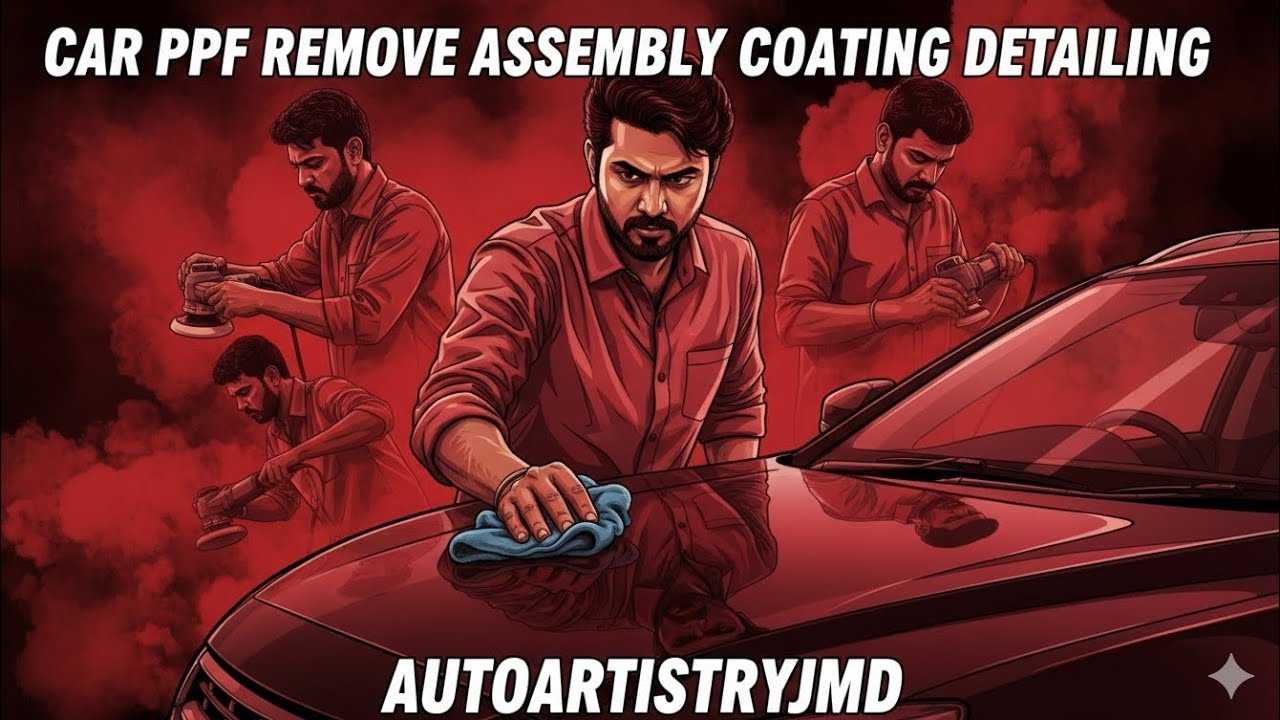 Car  Assembly Coating | PPf Remove 🚗 #ppf #assembly   