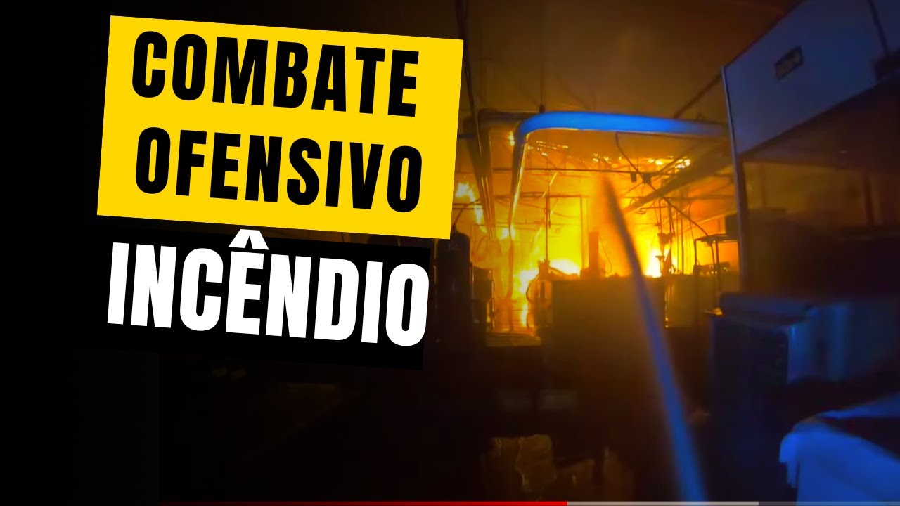 INCÊNDIO EM INDÚSTRIA - QUÍMICOS - COMBATE OFENSIVO