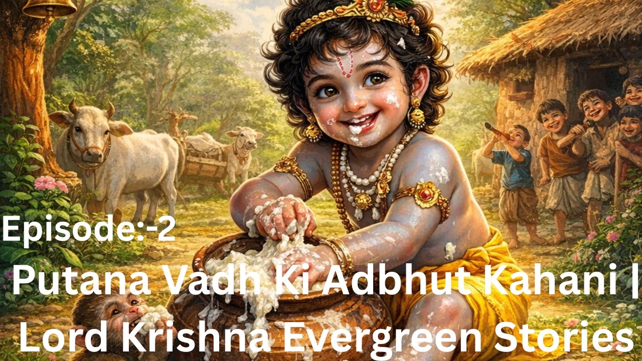 Bal Krishna Episode 2 | Putana Vadh Ki Adbhut Kahani | Lord Krishna Evergreen Stories