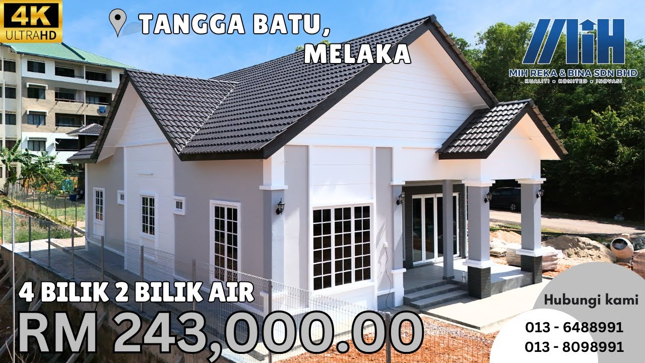 RUMAH 4 BILIK 2 BILIK AIR - TANGGA BATU , MELAKA