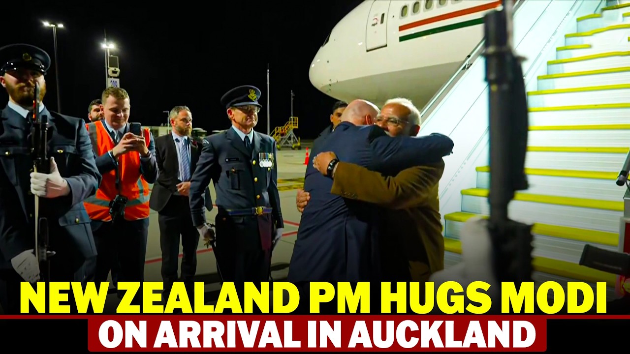 LIVE: PM Modi arrives in Auckland International Airport, New Zealand | Christopher Luxon | India