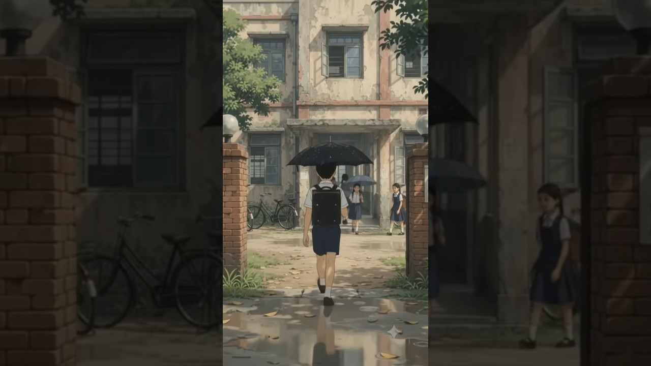1990s Ki Baarish Mein School Jaana 🌧️📚 | Nostalgic Indian Childhood #Shorts
