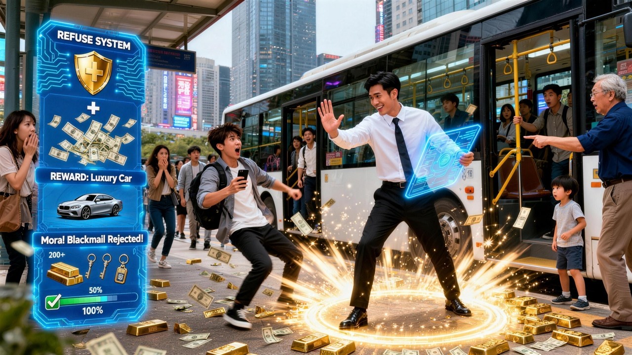 Refused Queue Jumper, Ordinary Office Worker Instantly Rich $1,000,000, Full Bus Chaos #movie #drama
