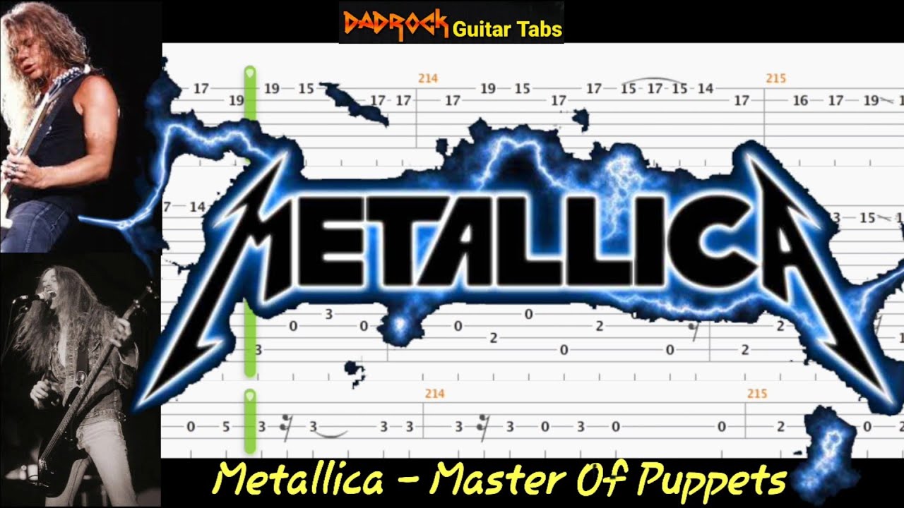 Master of Puppets - Metallica - Guitar + Bass TABS Lesson