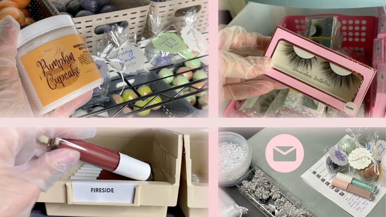 [ASMR] Pick & Pack Orders With Me! Small Business Edition 🤍