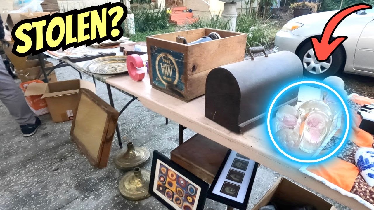 Unbelievable! He Walks Off with Her Items During Garage Sale!
