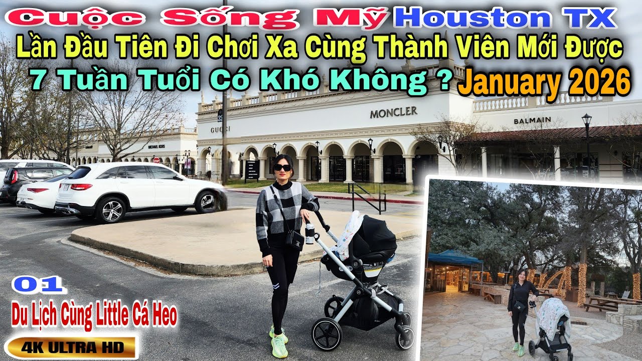 Cuộc Sống Mỹ Houston TX | Du Lịch Austin TX Lần Đầu Cùng Bé 7 Tuần Tuổi