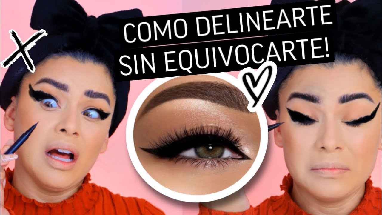 COMO HACER UN DELINEADO PERFECTO SIN EQUIVOCARTE! Hazlo en un minuto.
