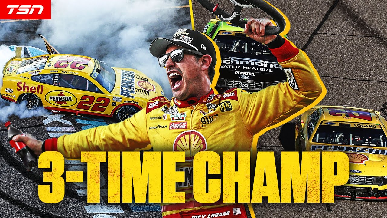 JOEY LOGANO WINS HIS 3RD NASCAR CUP SERIES CHAMPIONSHIP