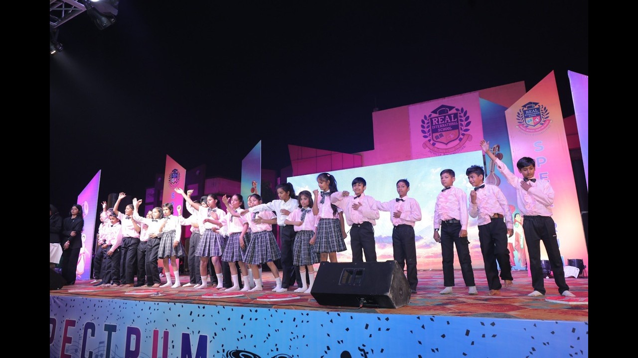 Motivational Theme I Annual Function 2026 SPECTRUM I Class 3,4 & 5 Real International School,Mathura
