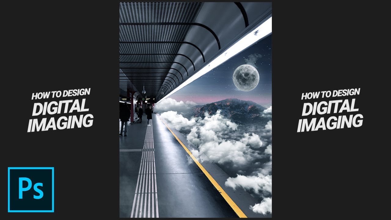 Digital Imaging Fantasy Clouds Station - Tutorial Photoshop CC 2021