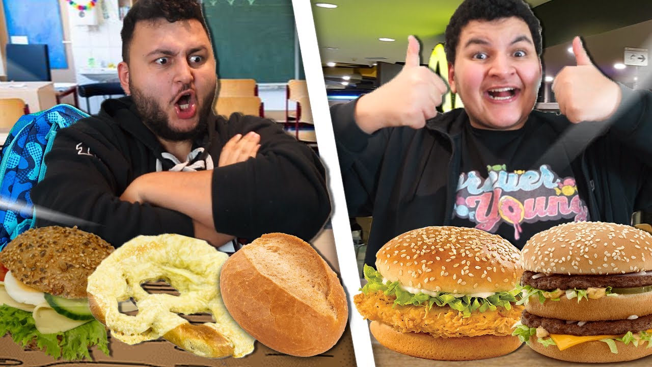🍔 SCHULESSEN VS FAST FOOD CHALLENGE EXTREME | Can Wick