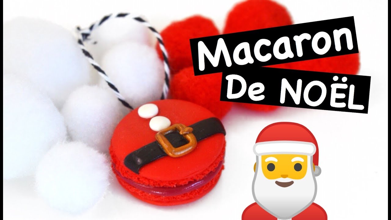 [TUTO Fimo] Macaron Père Noël