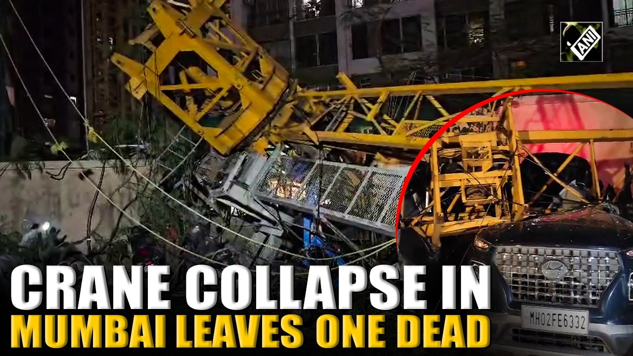 Crane collapse at Mumbai housing society leaves one dead, rescue underway