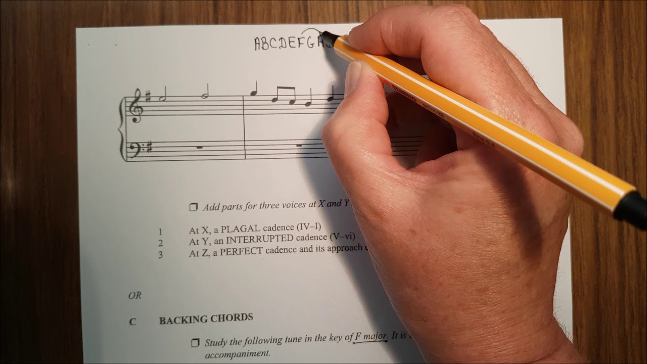 Junior Cert Music   Question 8   Chord Progressions