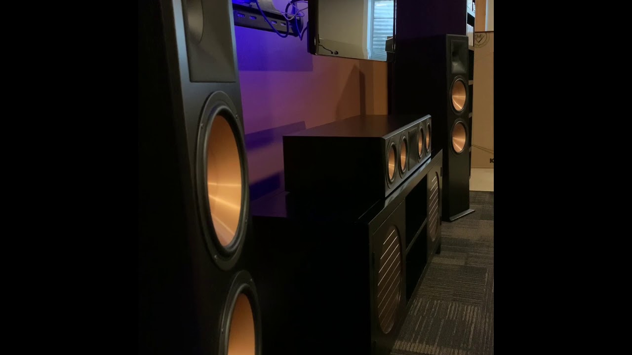 Klipsch RF-7III Bass Test Demo with Marantz SR7011 and Crown XLS2502 amplifier