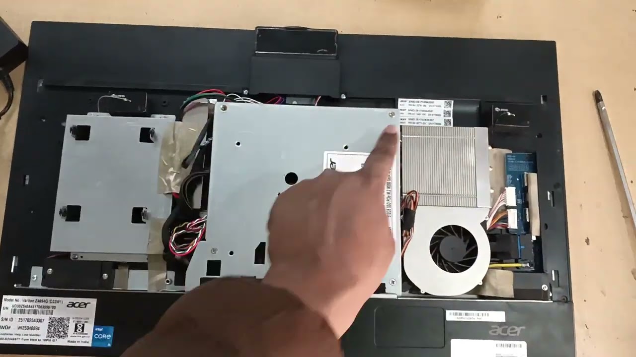 How to open all in one pc model:Z4694G(D22W1) 