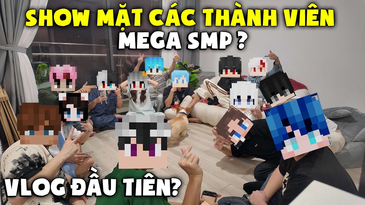 Mình Show Mặt Tất Cả Thành Viên Mega SMP Tại Nhà Của SKSP? | VLog Đầu Tiên Của Kuro