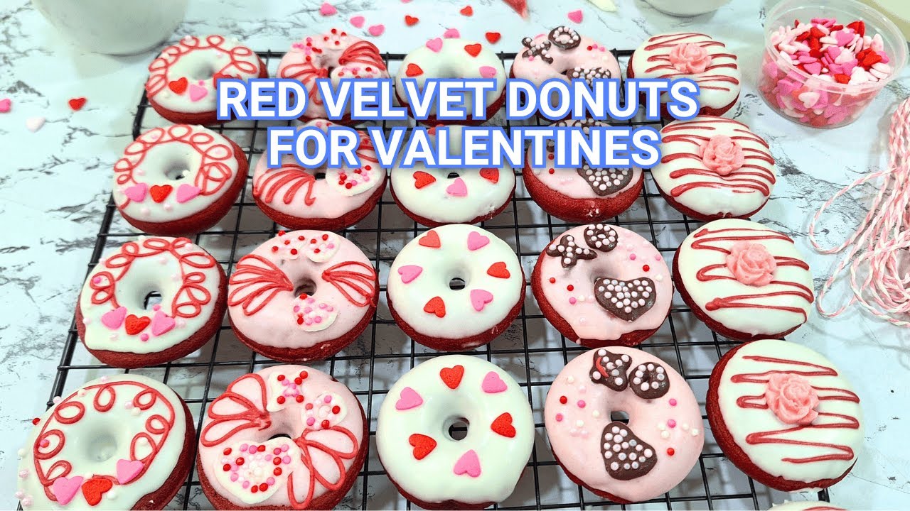 Easy Red Velvet Donuts for Valentine’s Day