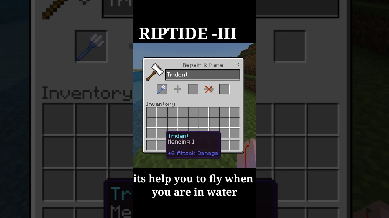 Best Enchantment For Trident 🔱#shorts#minecraft#minecraftmemes#viral #minecraftshorts#trend