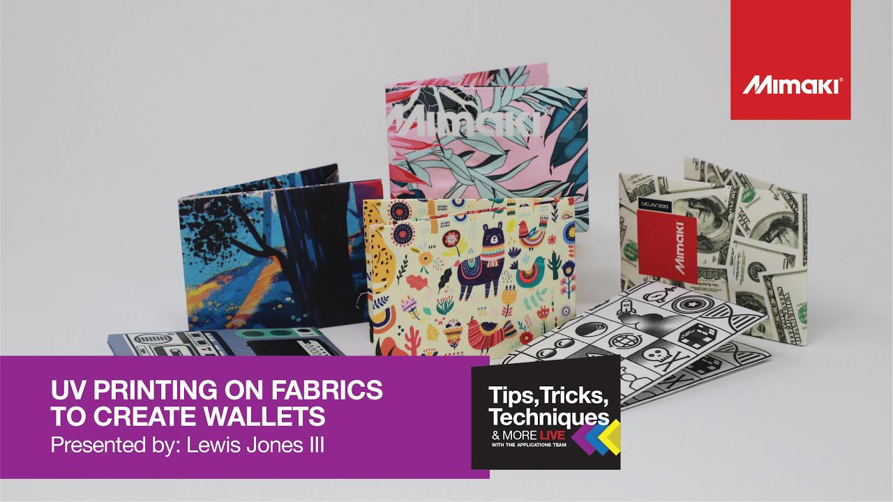Tips, Tricks & Techniques ~ Creating Wallets with UV Printed Tyvek Fabric