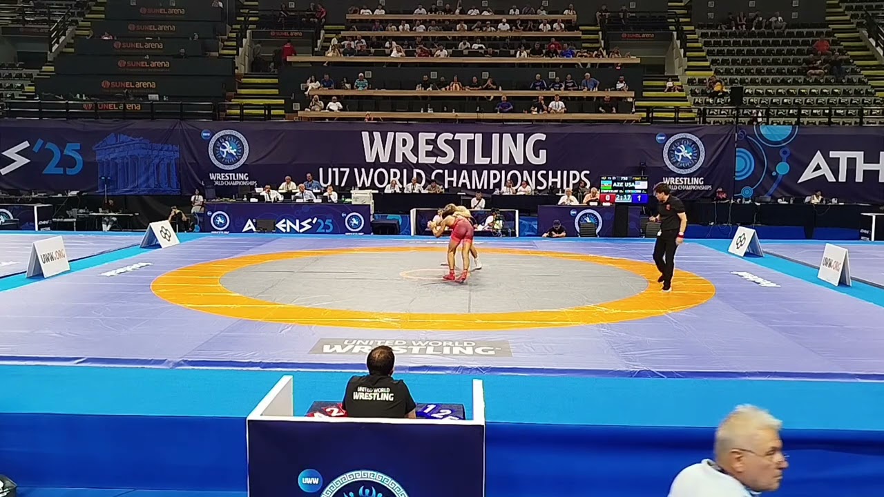 HUSEYN ISMAILOV (AZE) - ARSENI KIKINOU (USA) U17 WORLD CHAMPIONSHIP, GOLD MEFAL MATCH, FS 65KG