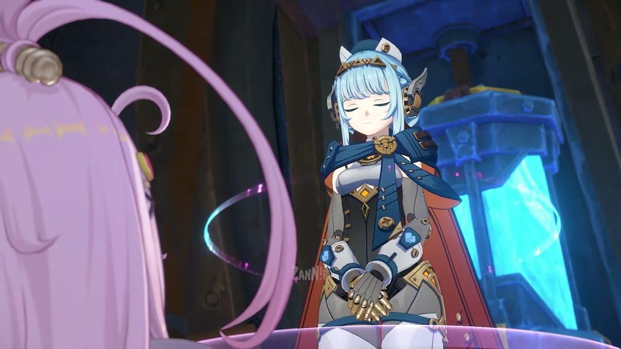Aino checking on Ineffa [Genshin Animated Scene]