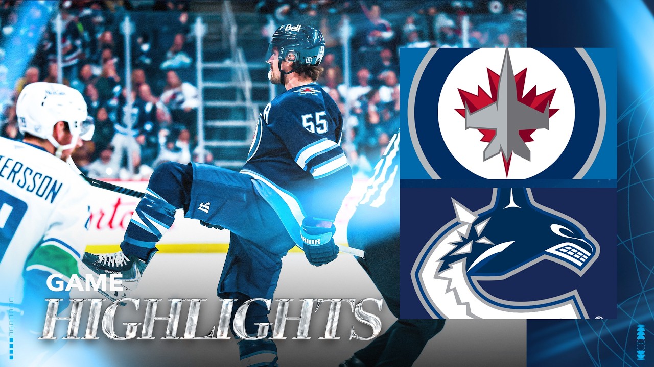 Winnipeg Jets vs. Vancouver Canucks - Game Highlights
