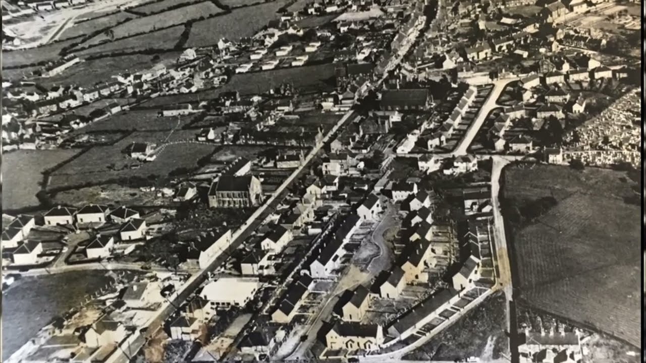 Coedpoeth historical aerial view