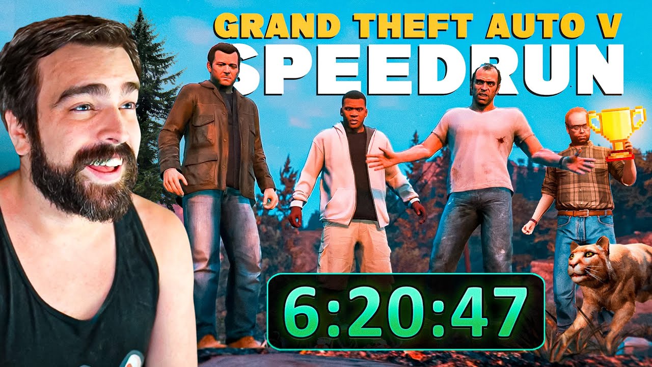 The Pinnacle Of DarkViperAU's Speedrun Career - GTA V Speedrun - Classic% - 6:20:47
