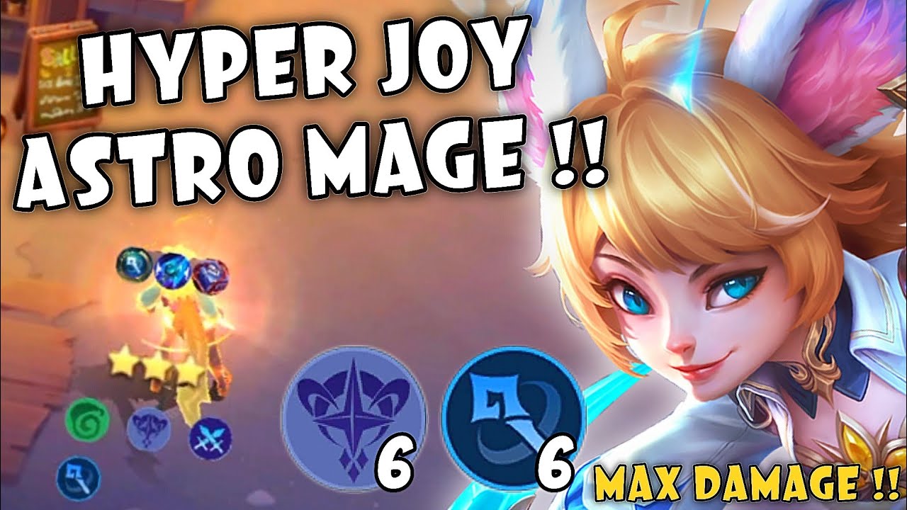 99.99% FULL DAMAGE !! HYPER JOY MAX ASTRO MAGE !! MAGIC CHESS MOBILE LEGENDS