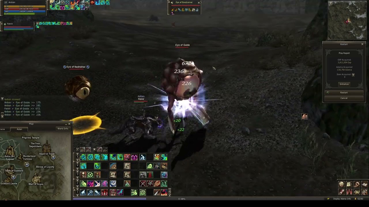 Warcryer lvl 68 + Fenrir lvl 73 Wall Of Argos.  /Lineage 2 Reborn   .Origins