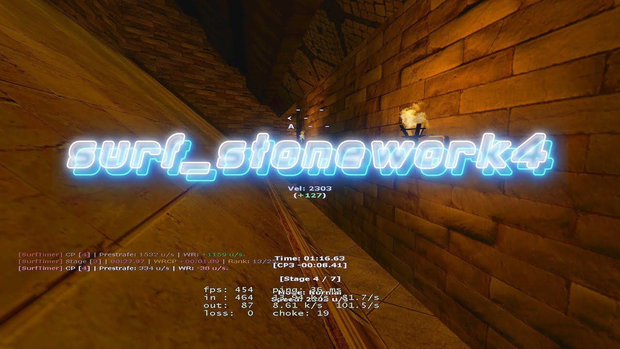 SURFTIMER | CLIENTMOD / CSS v34 | surf_stonework4 (3.12 / WR)