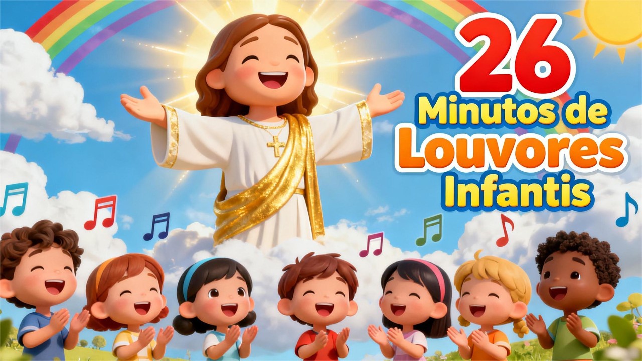 26 Minutos de Louvores Infantis | Jesus Me Ama, Deus Me Ama e Mais Músicas