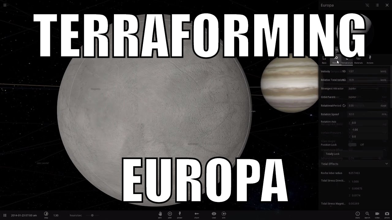 Universe Sandbox² - Terraforming Europa - Moon of Jupiter
