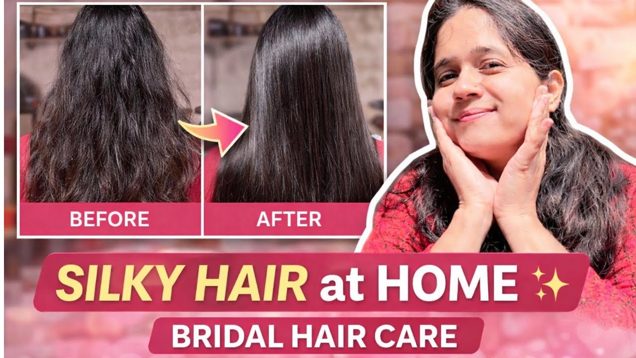 Frizz-Free Silky Hair in One Wash 😍 Bridal Hair Mask at Home | Day 7