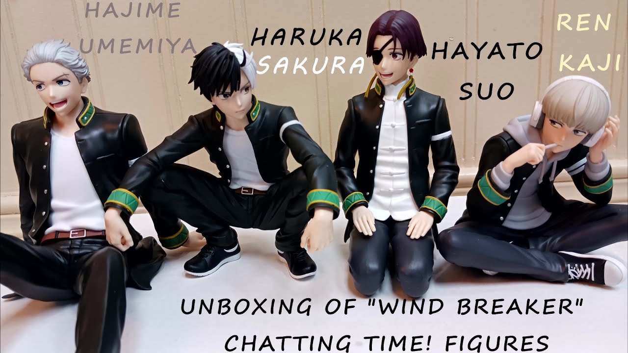 Banpresto Unboxing - Wind Breaker's Haruka, Ren, Hayato, & Hajime (Chatting Time! Figures)