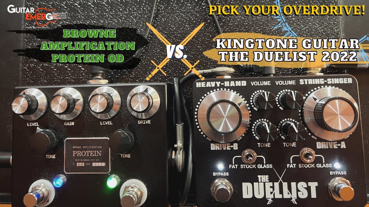 Browne Amplification Protein OD VS King Tone Guitar The Duellist 2022 (Which OD Do You Prefer?)