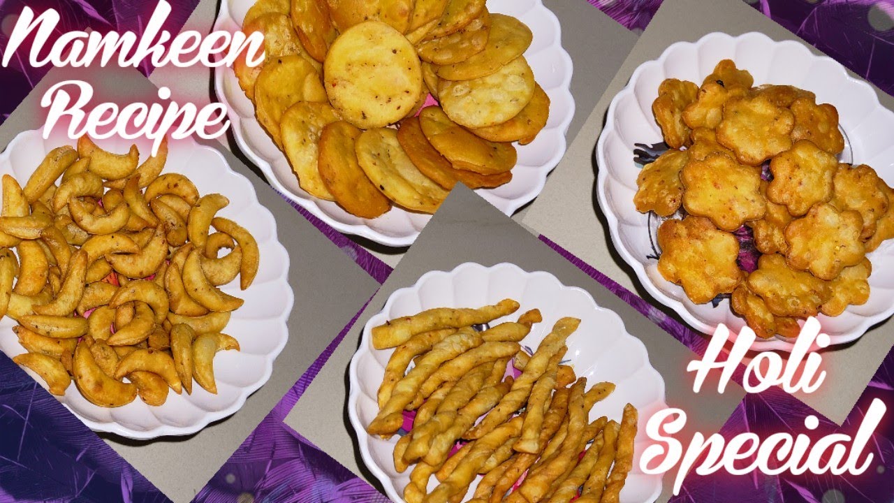 Holi Special Namkeen Mathri Recipe /4 types Mathri /मठरी बनाने का तरीका /Mathri Recipe/ Namakpare
