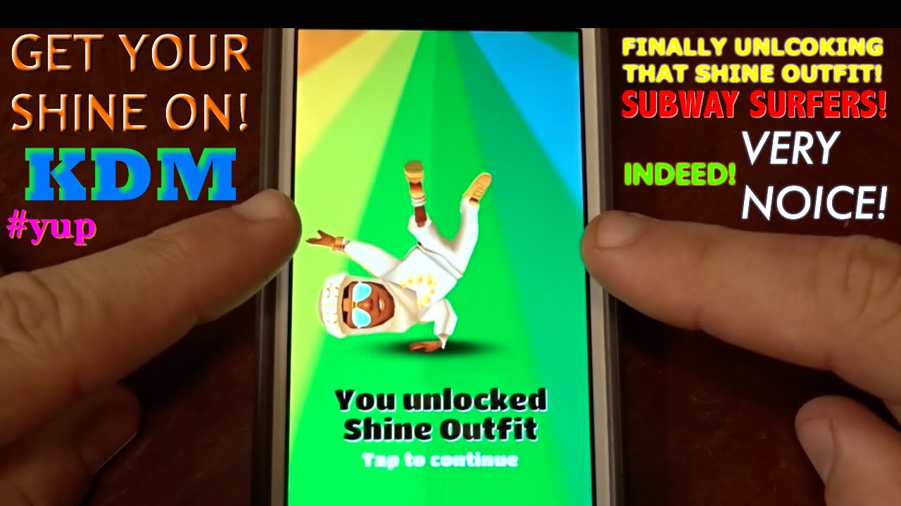 Unlocking Shine Outfit on Subway Surfers!