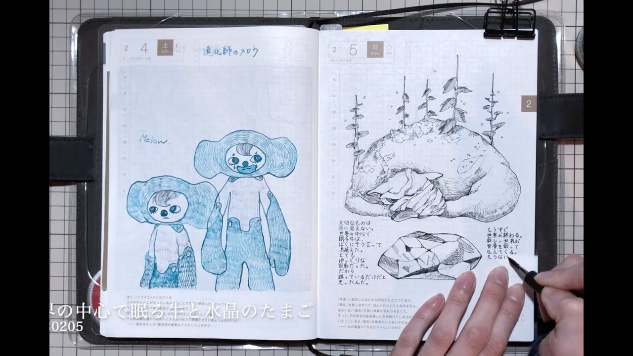 【No.12】ほぼ日手帳20230204-0206 ｜イラスト