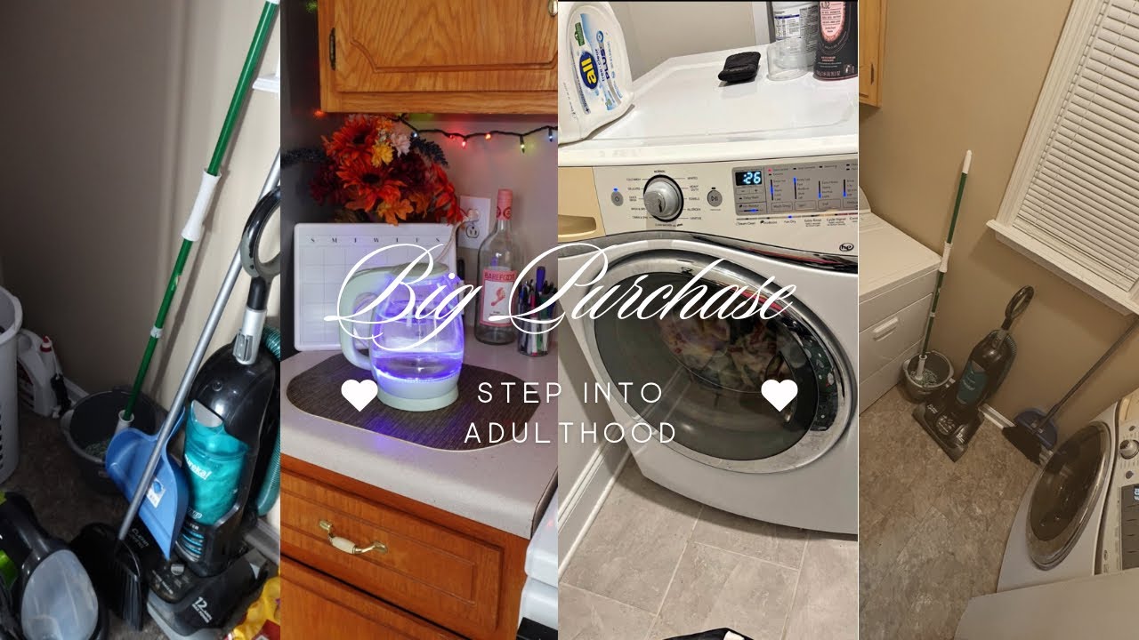 Adulthood Diaries: Finally Getting Our Washer & Dryer + Laundry Room Clean Out 🧺