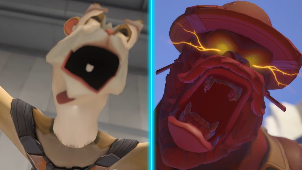 Cursed Hammond doing Tank Highlights in Overwatch