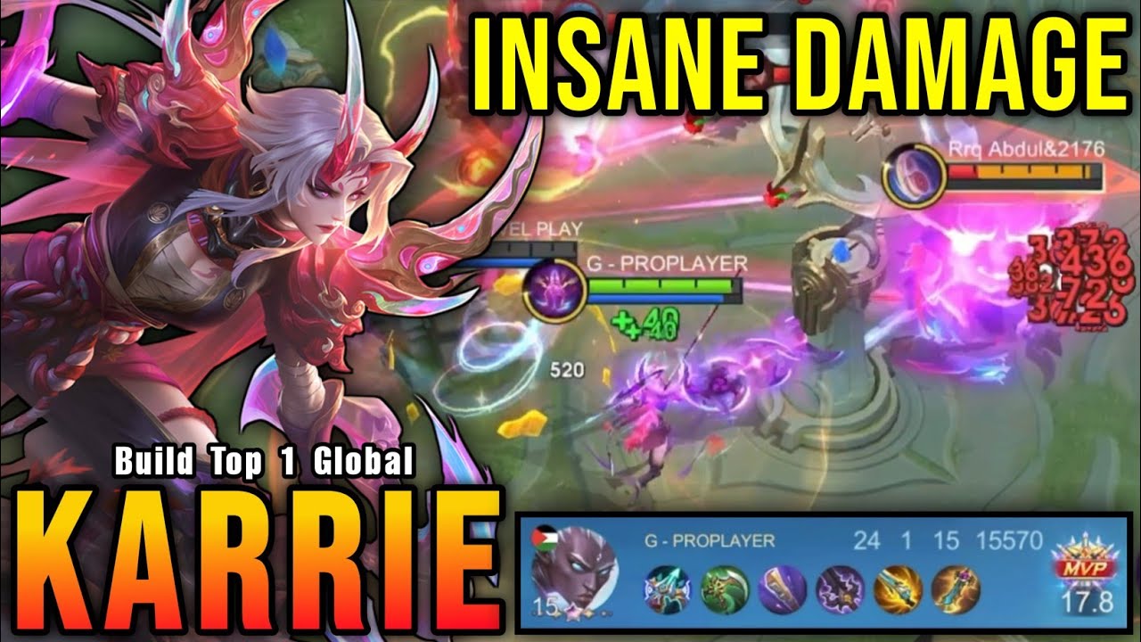 24 Kills!! Insane Damage Karrie MVP 17.8 Points!! - Build Top 1 Global Karrie ~ MLBB