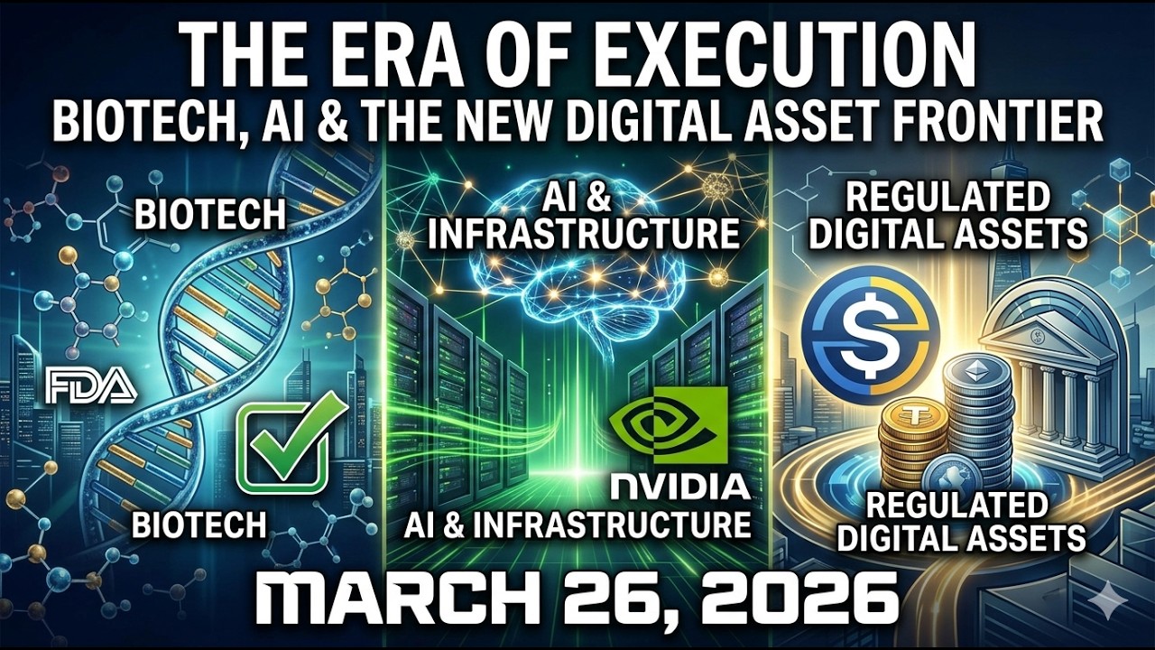 The Era of Execution: Biotech, AI & the New Digital Asset Frontier (March 26, 2026)