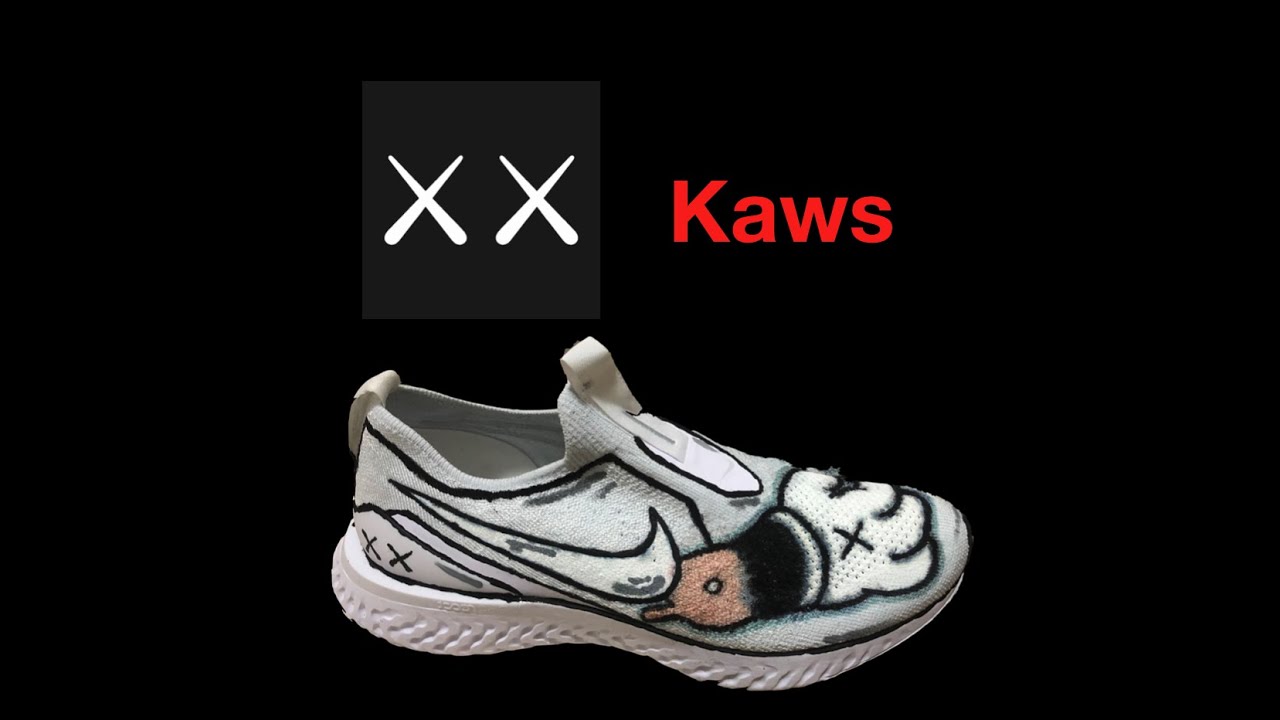 Custom Nike Epic React 第一次畫鞋 ! (First time drawing on sneakers!)