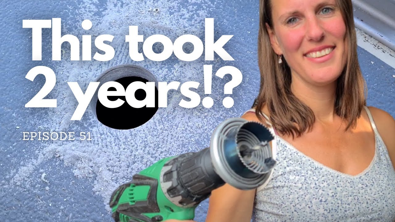 After two years I can finally shower! Installing shower & water tank. Sailing Tilda #52